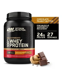 Optimum Nutrition Gold Standard 100% Whey Protein Powder, Chocolate Peanut Butter, 2 Pound (Packaging May Vary)