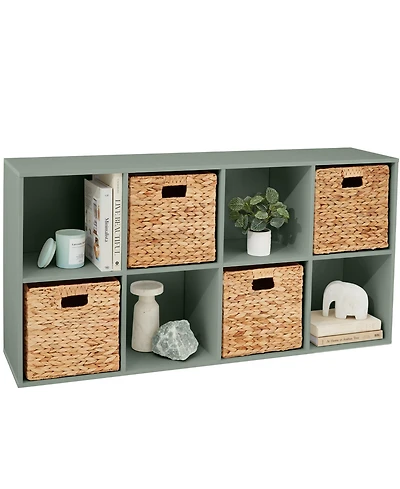 Best Choice Products 8-Cube Bookshelf, 13.5in Display Storage System, Organizer with Removable Back Panels