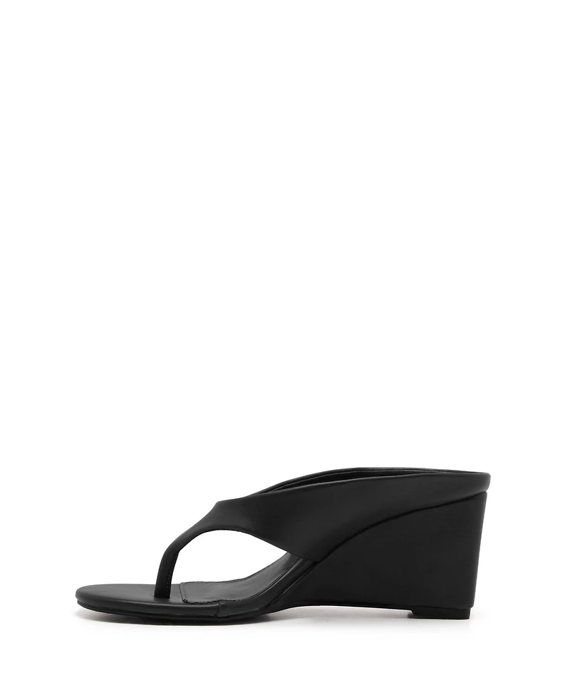 Therapy Australia Women's Sera Round Toe Wedge Thong Heel