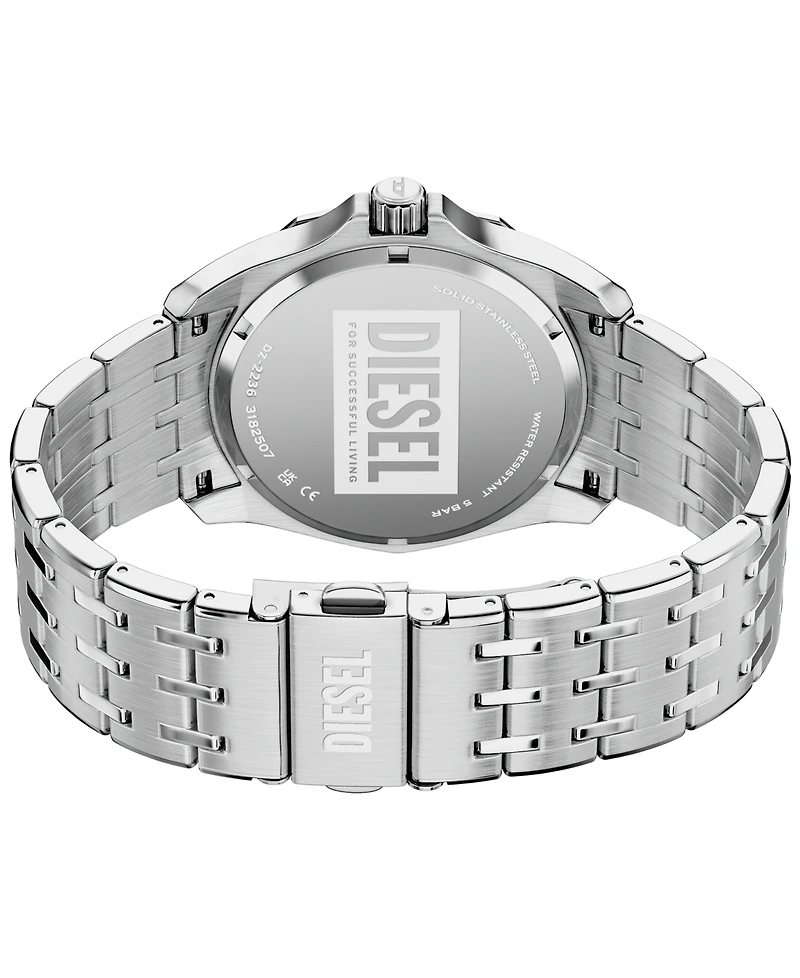 Diesel Men's Stinger Quartz Silver Stainless Steel Watch 44mm