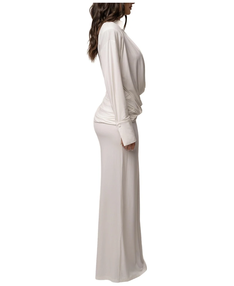 Jluxlabel Women's Poise Draped Maxi Dress