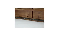Tribesigns Extra Long Rectangle Brown Solid Wood Computer Desk, Rustic Home Office Writing Work Desk
