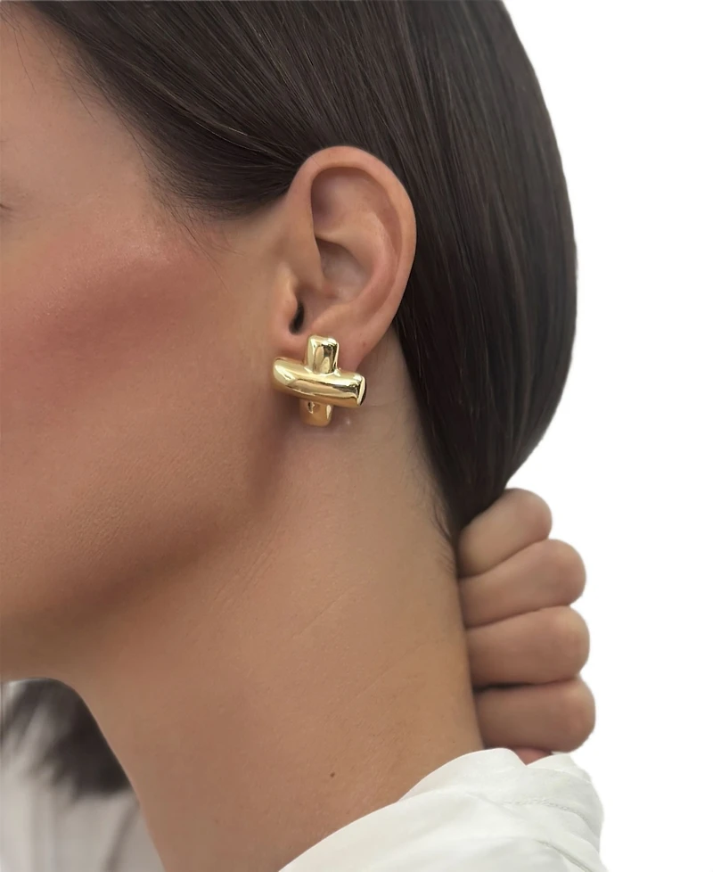 St. Moran Gold X Statement Stud Tilly Earrings