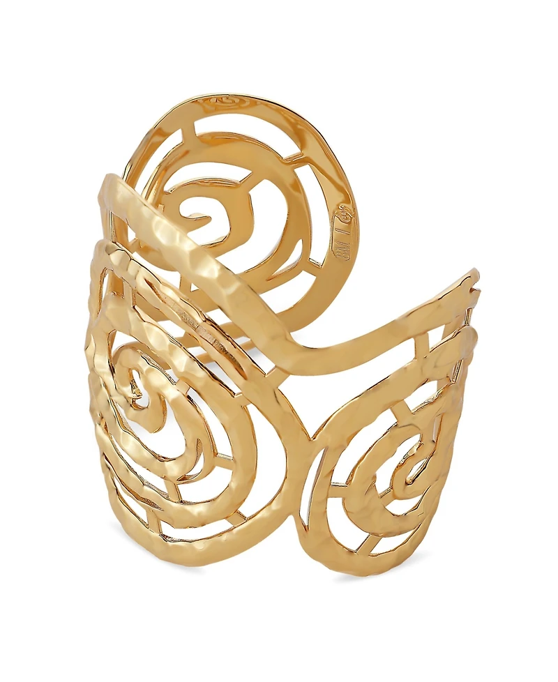 Retro Chic Mono Spiral Cuff