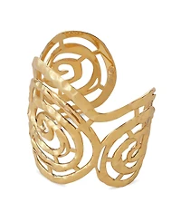 Retro Chic Mono Spiral Cuff