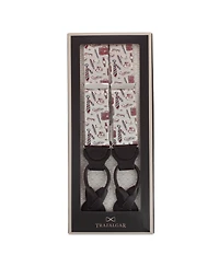 Trafalgar Men's Day At The Office Novelty Silk Button End Suspenders