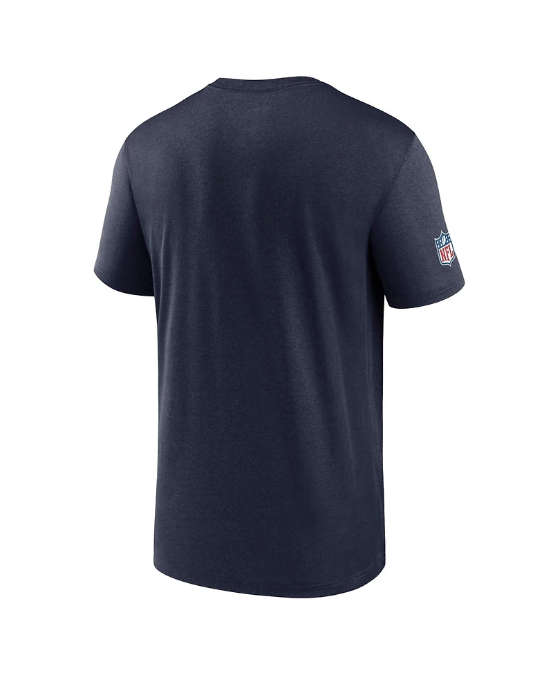Nike Men's Navy Dallas Cowboys Sideline Legend Small Logo Dri-fit T-Shirt