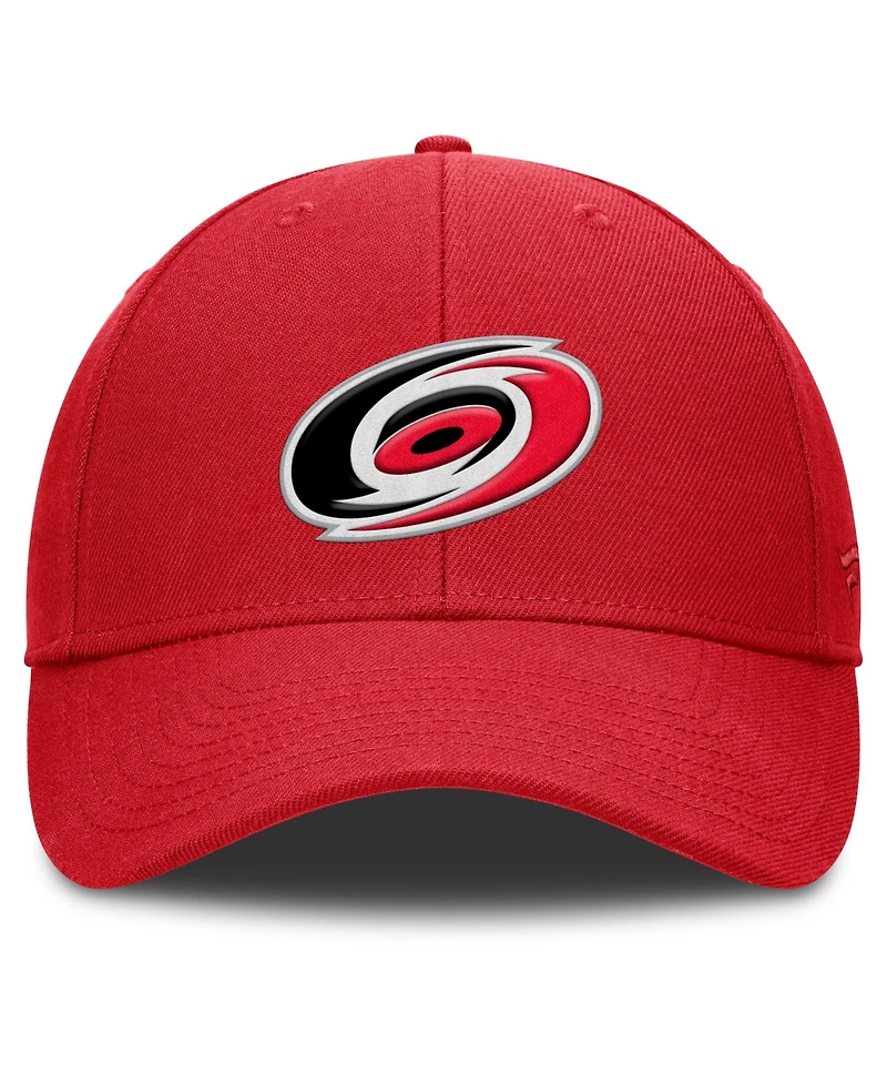Fanatics Men's Red Carolina Hurricanes Force Adjustable Hat