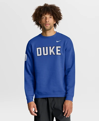 Nike Men's Royal Duke Blue Devils 2026 Sideline Club Sweatshirt