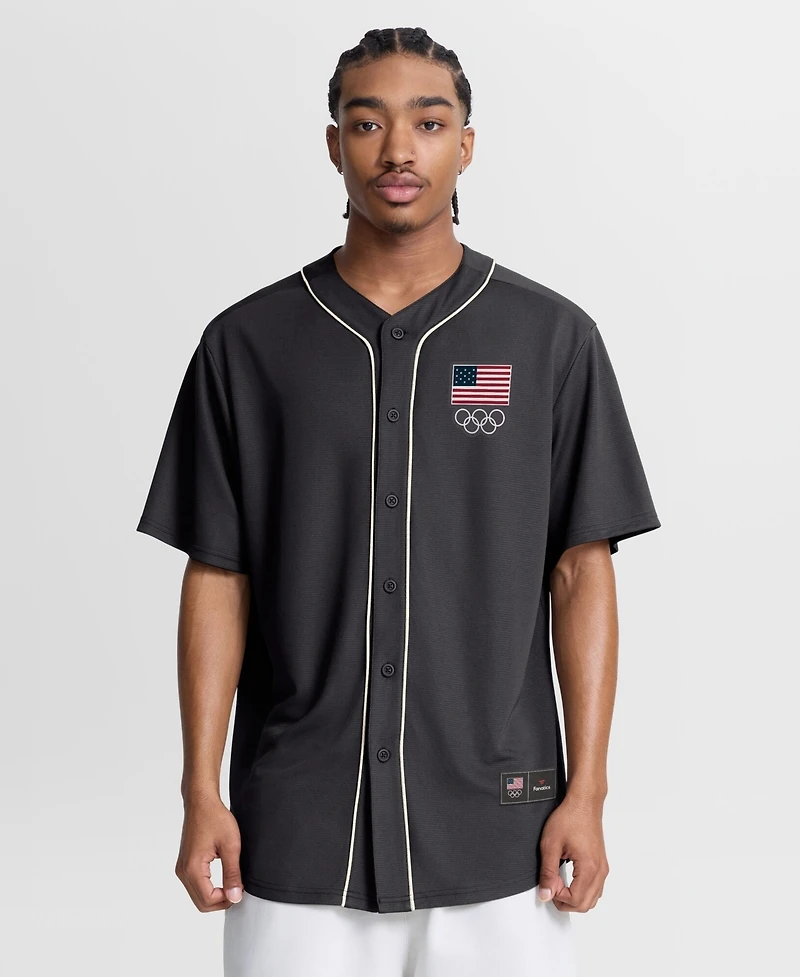 Fanatics Men's Gray Team Usa Core Foundation Ball Button-Up Shirt