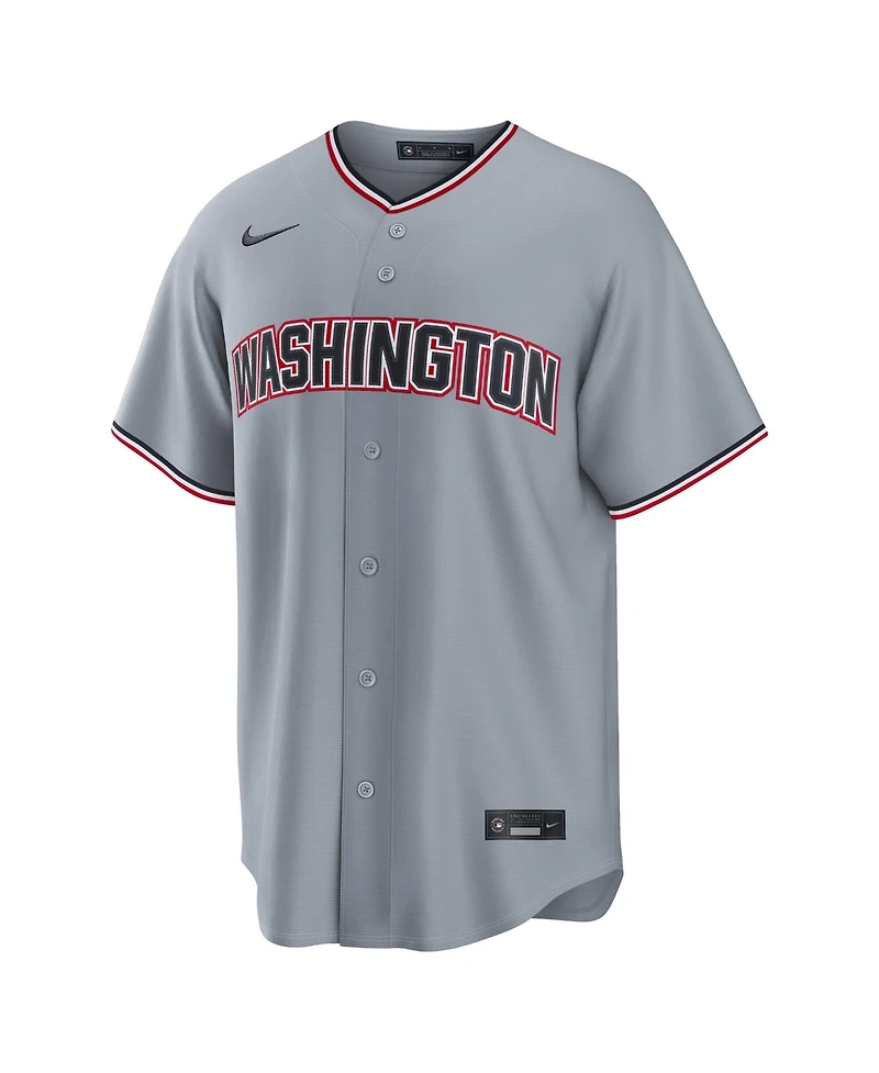 Nike Men's Dylan Crews Gray Washington Nationals Road Replica Jersey