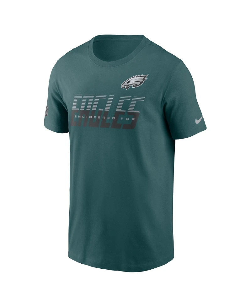 Nike Men's Midnight Green Philadelphia Eagles Sideline Dri-fit T-Shirt