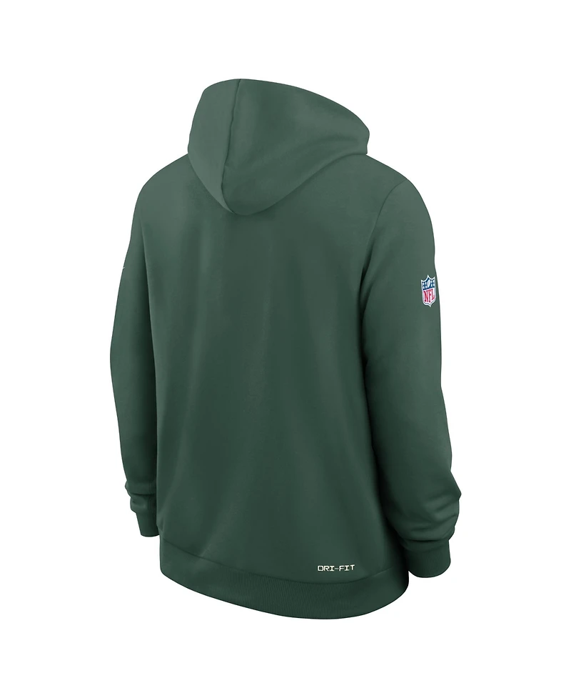 Nike Men's Green Bay Packers Sideline Standard Issue Dri-fit Hoodie