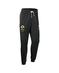 Nike Men's Black Los Angeles Rams Sideline Standard Issue Dri-fit Taper Pants