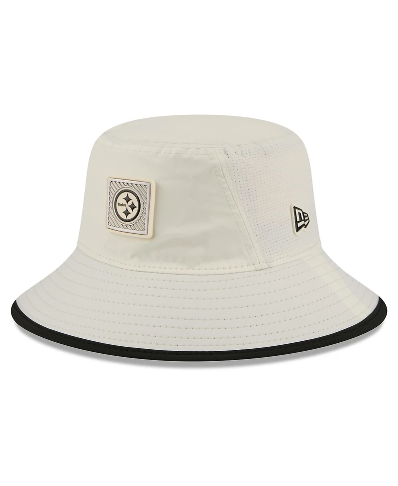 New Era Men's Cream Pittsburgh Steelers 2026 Nfl Training Camp Sport Bucket Hat