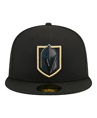 New Era Men's Black Vegas Golden Knights Color Pop 59FIFTY Fitted Hat