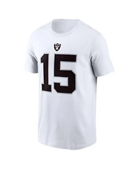 Nike Men's Fernando Mendoza White Las Vegas Raiders Name & Number T-Shirt