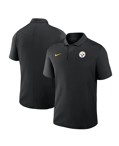Nike Men's Black Pittsburgh Steelers Dri-fit Victory Polo Shirt