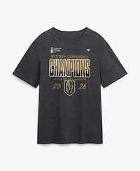 Fanatics Men's Heather Charcoal Vegas Golden Knights 2026 Nhl Western Conference Champions Locker Room T-Shirt