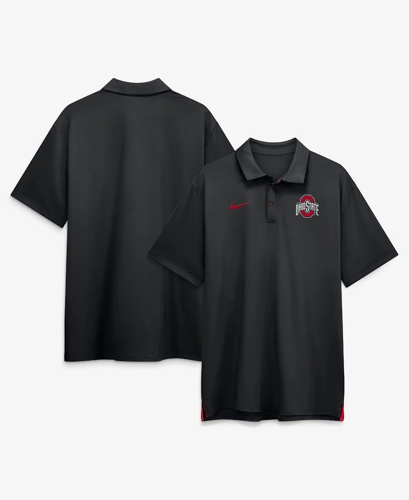Nike Men's Black Ohio State Buckeyes 2026 Sideline Tour Dri-fit Polo Shirt