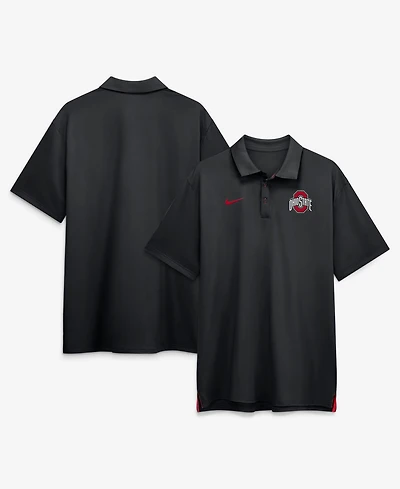 Nike Men's Black Ohio State Buckeyes 2026 Sideline Tour Dri-fit Polo Shirt