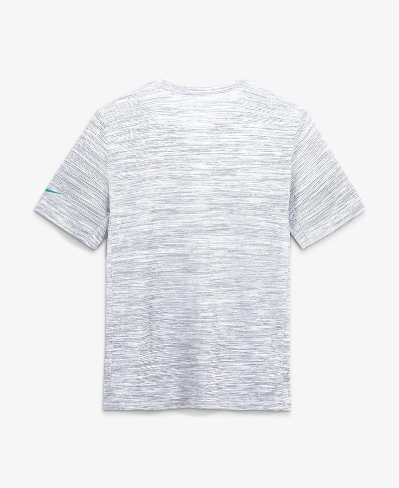 Nike Men's Ash Miami Dolphins Velocity Endurance Run Dri-fit T-Shirt