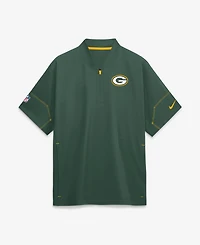 Nike Men's Green Bay Packers Sideline Short Sleeve Quarter-Zip Coaches Jacket