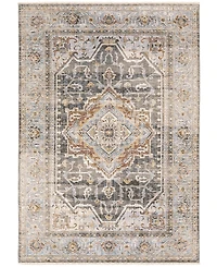 Oriental Weavers Maharaja 1803X Gray and Blue 3'3" x 5' Area Rug