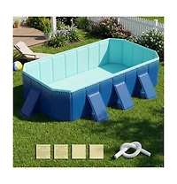 Gouun Above Ground Swimming Pool with 24 Reinforced Wall Panels