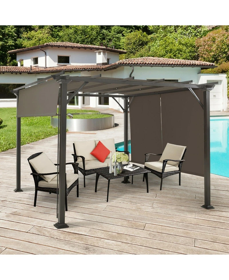 Gouun 16 x 4 ft Replacement Pergola Canopy Cover, Set of 2