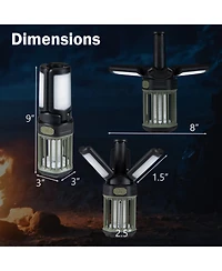 Gouun Outdoor Bug Zapper with Foldable Camping Lantern, Usb-c Rechargeable