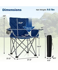 Gouun Oversized Folding Camping Chair with Built-In Cooler Pouch