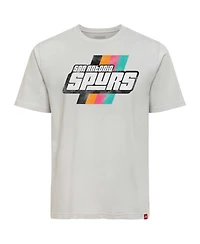 Sportiqe Men's and Women's Silver San Antonio Spurs Duke Alva T-Shirt