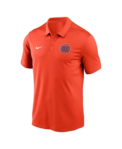 Nike Men's Orange New York Knicks Dri-fit Victory Polo