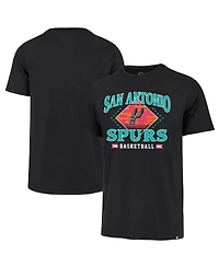 '47 Brand Men's Black San Antonio Spurs Big Tall Courtside Franklin T-Shirt