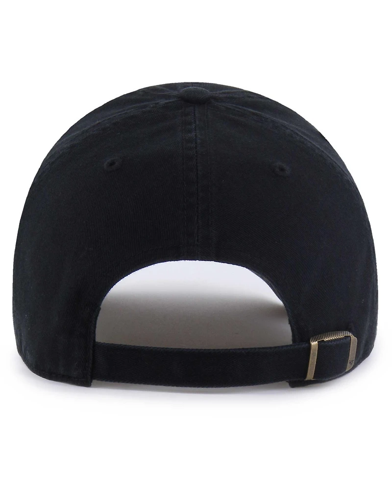 '47 Brand Men's Black San Antonio Spurs Region Clean Up Adjustable Hat