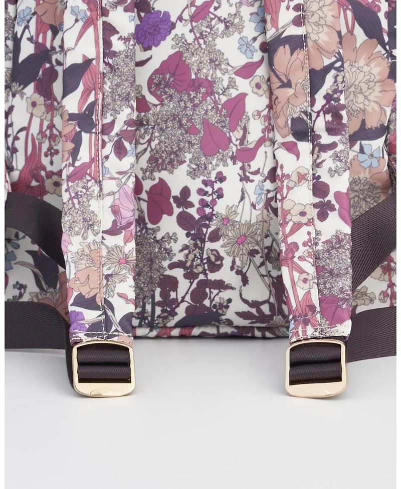Fable England Women's Deco Blooms Large Blackberry Backpack