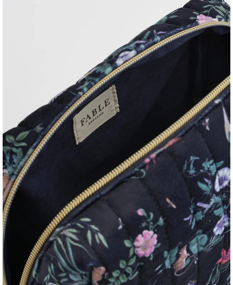 Fable England Running Bunny Large Quilted Makeup Bag