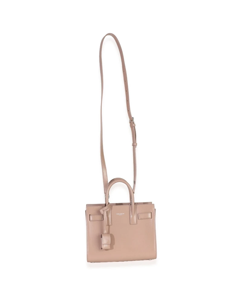 Pre-Owned Saint Laurent Beige Smooth Leather Nano Classic Sac De Jour