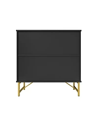 Clihome 32 Inch Storage Cabinet,2 Door Mdf Organizer with Adjustable Feet,Durable Design for Home,Office