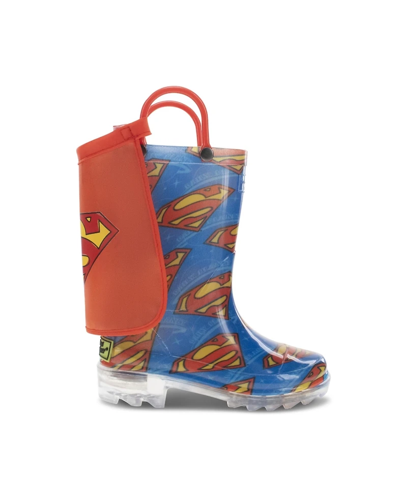 Western Chief Kids Superman Lighted Rain Boot
