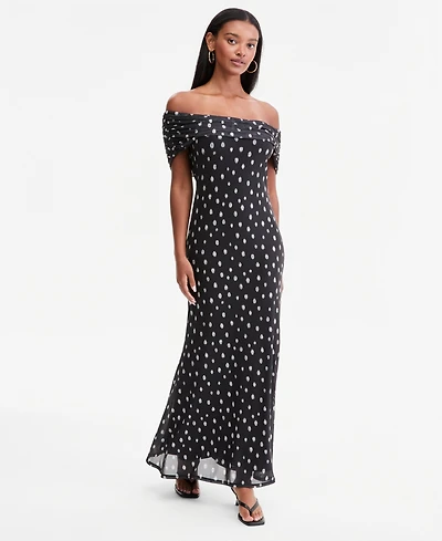Bar Iii Women's Off-The-Shoulder Maxi Dress, Macy's Exclusive