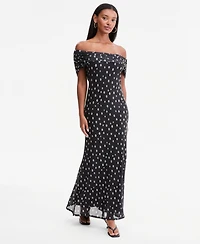 Bar Iii Women's Off-The-Shoulder Maxi Dress, Macy's Exclusive