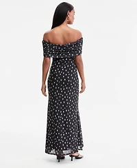 Bar Iii Women's Off-The-Shoulder Maxi Dress, Macy's Exclusive
