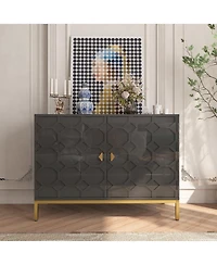 Clihome Freestanding Storage Cabinet 2-Door Accent Cabinet