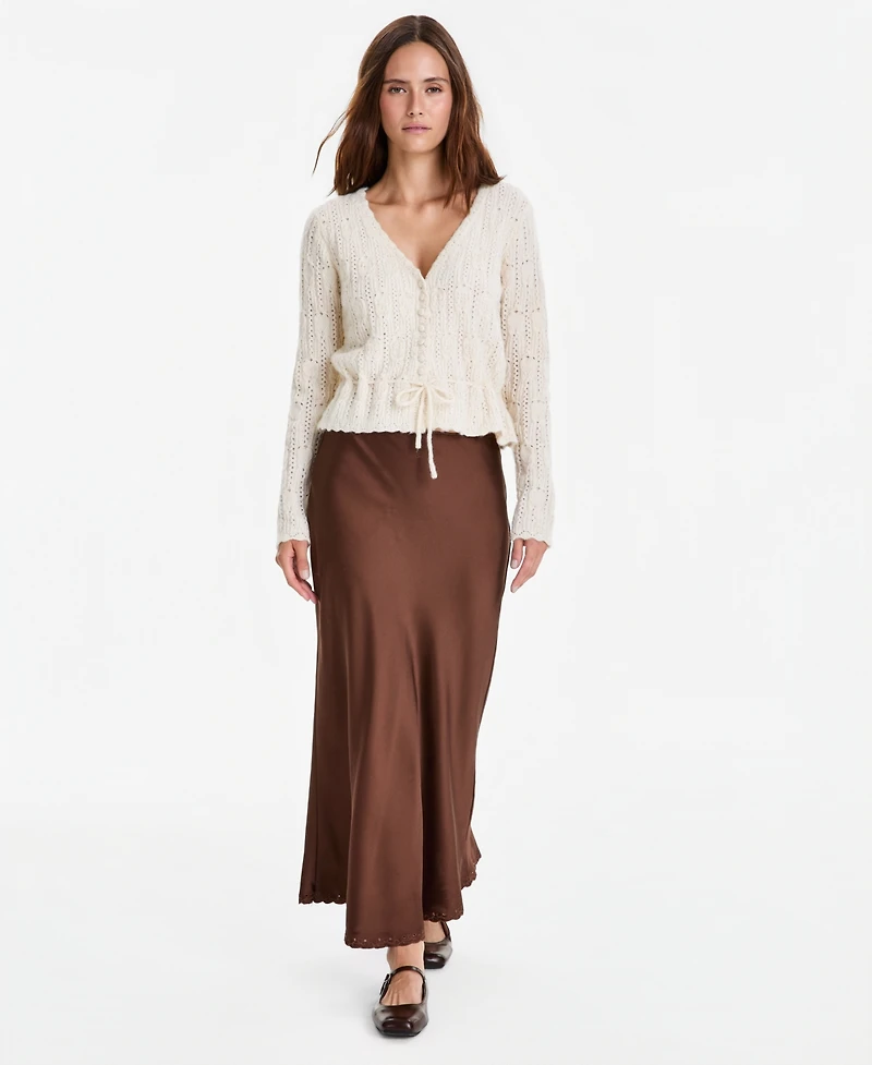 And Now This Petite Deep V-Neck Cardigan Sweater, Macy's Exclusive