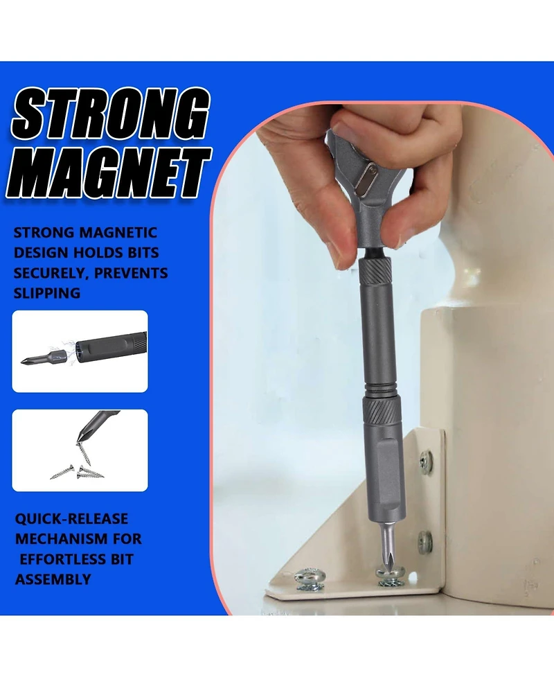 Xdovet 24 in 1 Ratcheting T-handle Multi-bit Repair Tool Kit