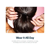 Gimme Beauty Fine Hair Elastic Bands - Slim-Fit Elastic Ties for Fine, Brittle