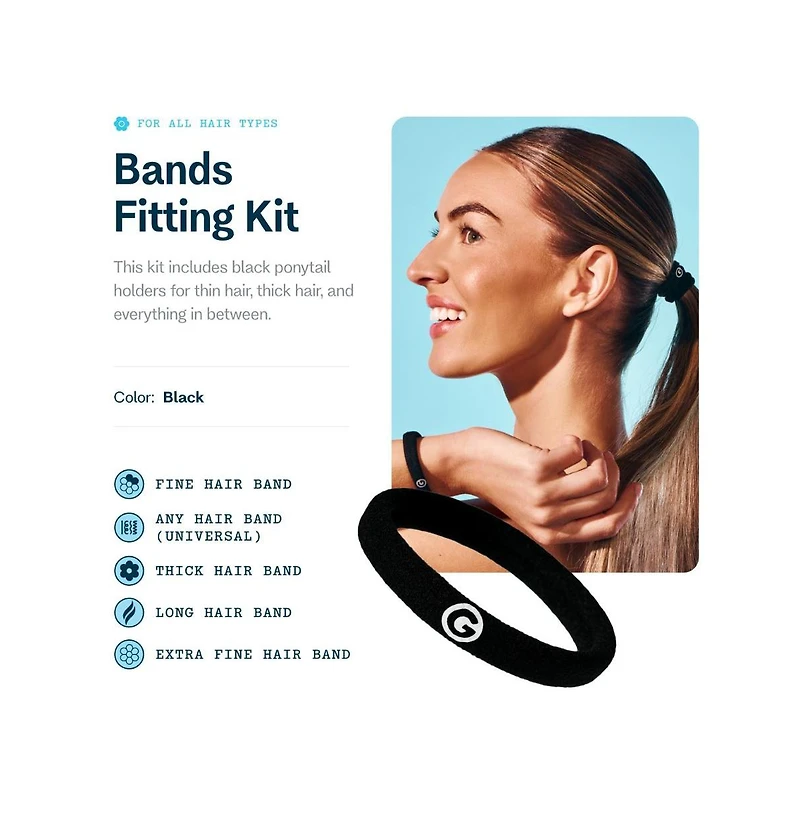 Gimme Beauty Bands Fitting Kit - Microfiber Hair Ties for Thick, Thin, and Curly Hair