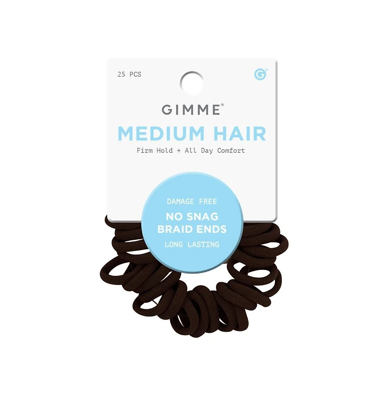 Gimme Beauty No Snag Braid Ends - Seamless Nylon and Spandex Hair Ties for Braids